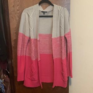 Cardigan pink/grey